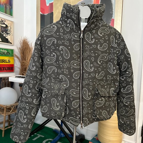 Bandana Paisley Oversized Puffer Coat - Picture 1 of 3